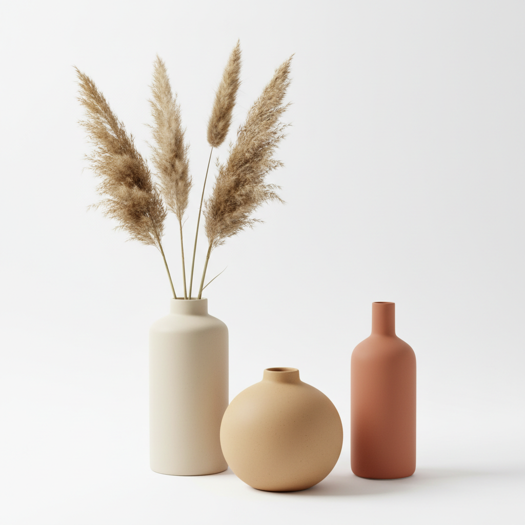 Aesthetic Ceramic Vase Set