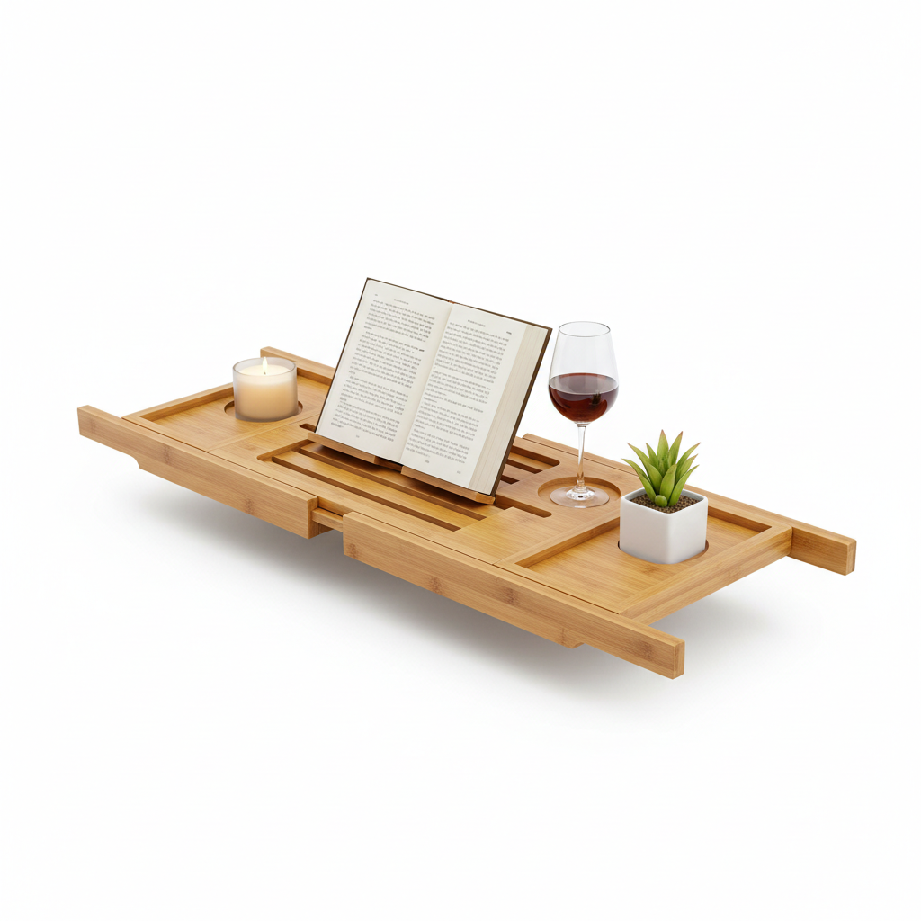 Luxury Bamboo Bath Tray